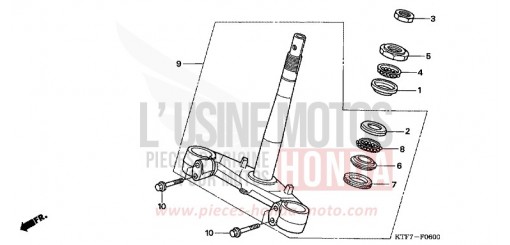 TIGE DE DIRECTION SH1256 de 2006